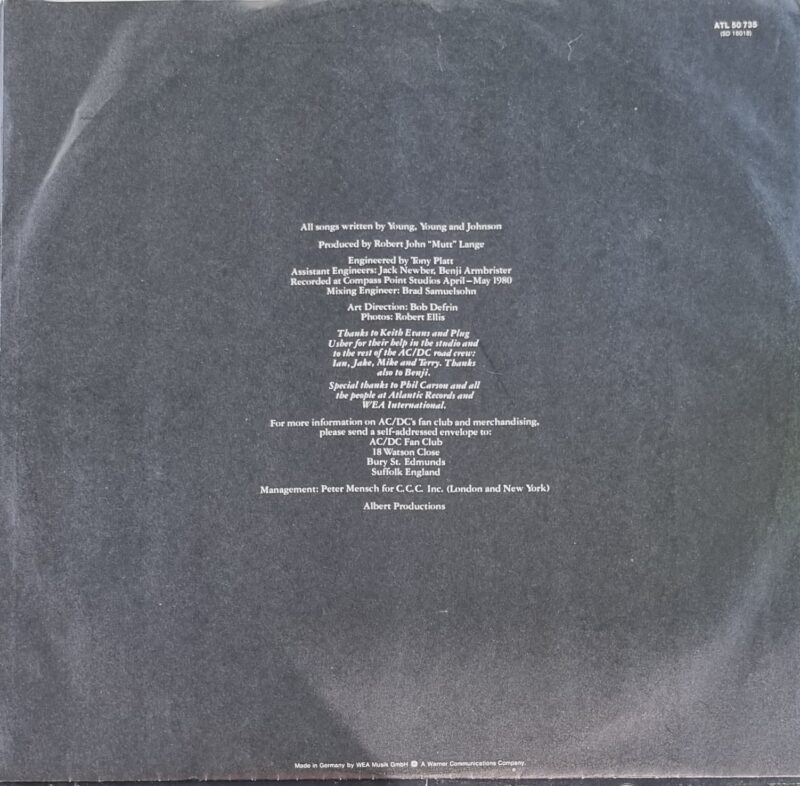 AC/DC - Back In Black - Image 3